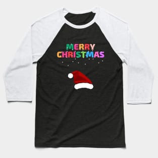 Christmas Hat Baseball T-Shirt